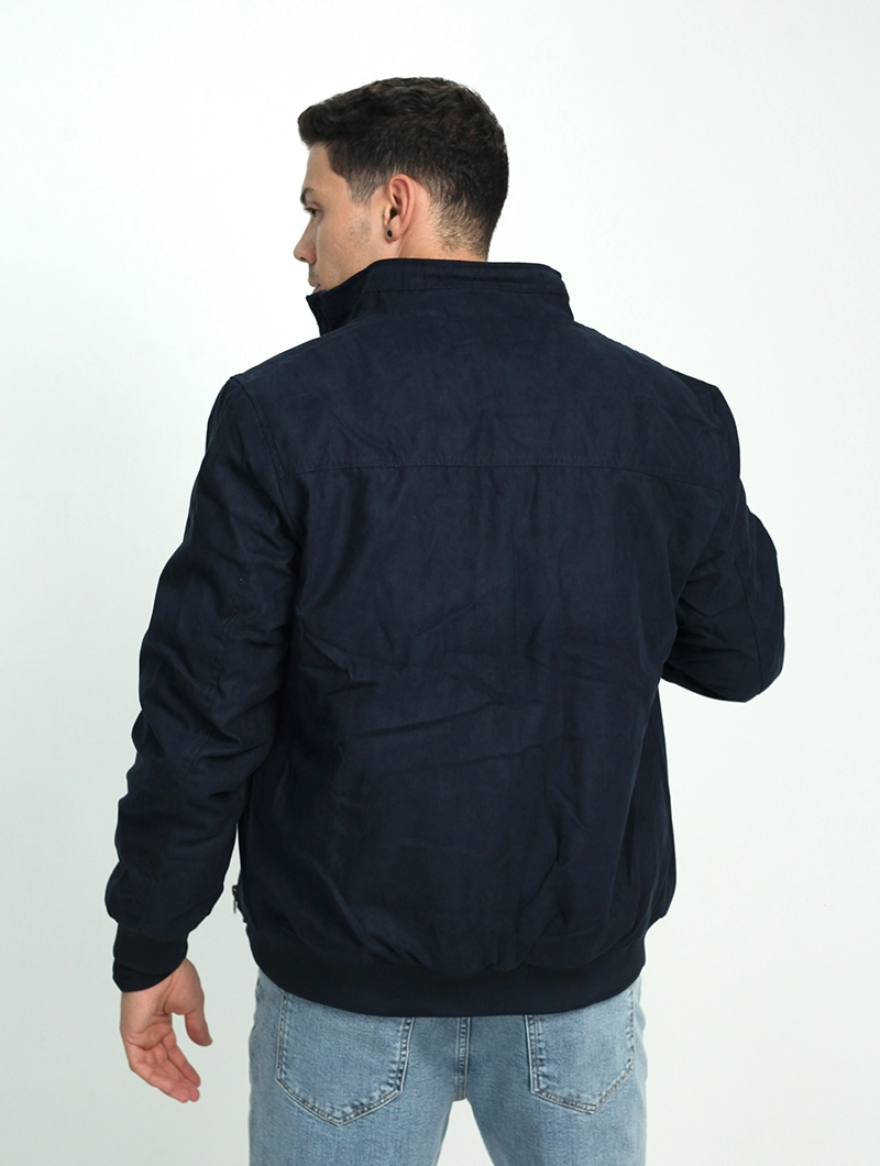 Blouson zippé aspect velours